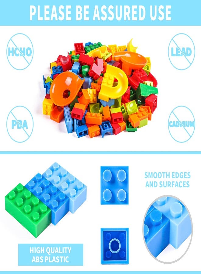 FANELEQU 168 Pcs Mini Marble Run Building Blocks Classic Blocks STEM Toy Bricks Set Kids, Assemble Different Building Block Models for 3+ Boys Girls Toddlers - Image 4